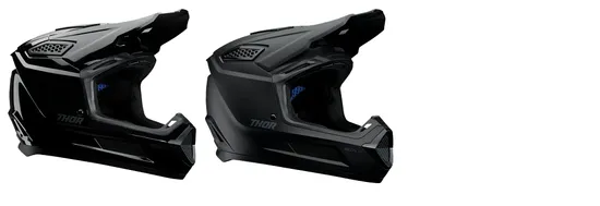 Thor Adult Fleet Blackout Helmet MX | XS S M L XL 2XL | Black Black Satin 1