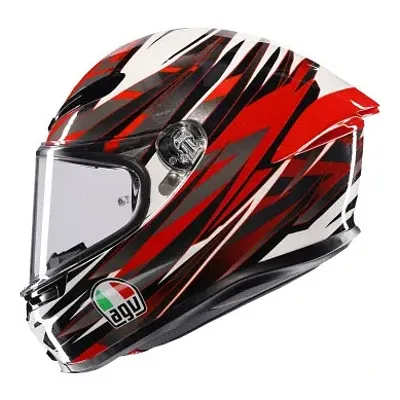 AGV Adult K6 S Reeval Helmet Full Face | XL 2XL | Gray Red White 1