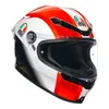 AGV Adult K6 S Sic58 Helmet Full Face | S M L XL 2XL | Red White Black