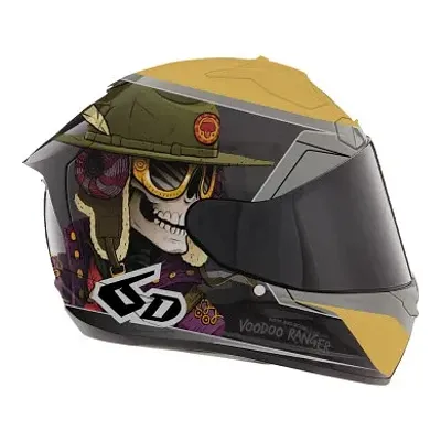 6D Helmets Adult ATS-1R Voodoo Ranger Helmet Full Face | S M L XL 2XL | Black Gold Gray Purple
