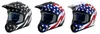 AFX Adult FX-17 Flag Helmet MX | 3XL 4XL | Black White Blue Red