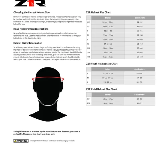 Z1R Youth Warrant 2.0 Sentinel Helmet Full Face | S M L | Black Gray Red Blue Yellow Pink 2