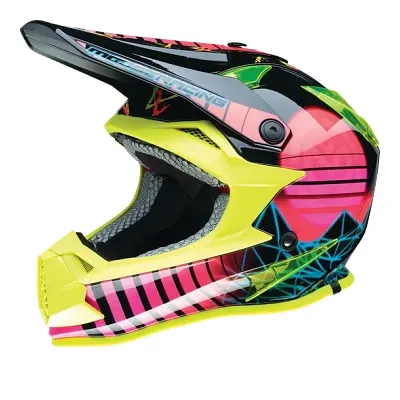 Moose Racing Youth F.I. Vaporwave MIPS® Helmet MX | S M L | Black Pink Yellow