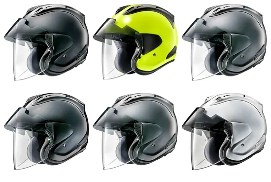 Arai Adult Ram-X Helmet Open Face | XS S M L XL 2XL | Black Fluorescent Yellow Gray Black Pearl Dark Gray Silver 1