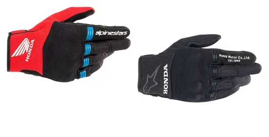Alpinestars Honda Copper Gloves Adult S M L XL 2XL 3XL Black Red Blue 1