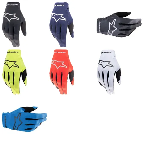 Alpinestars Radar Gloves Adult S M L XL 2XL Black Blue Gray Yellow Red Purple Fluorescent Yellow White Camo 1