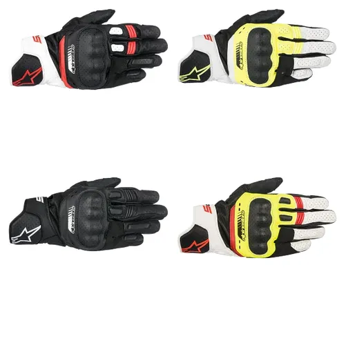 Alpinestars SP-5 Leather Gloves Adult S M L XL 2XL 3XL Black White Red Yellow