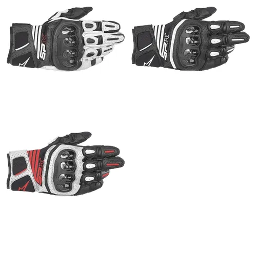 Alpinestars SPX Air Carbon V2 Gloves Adult S M L XL 2XL 3XL Black White Red 1