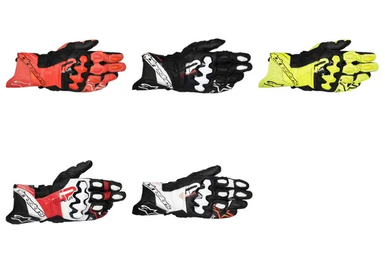 Alpinestars GP Plus R V3 Leather Gloves Adult S M L XL 2XL Black Red Yellow White 1