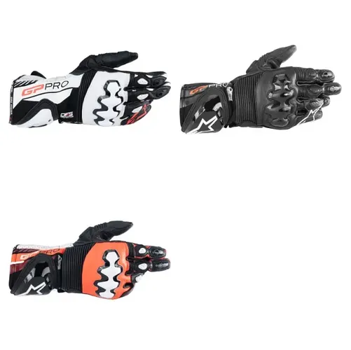 Alpinestars GP Pro R4 Gloves Adult S M L XL 2XL 3XL Black White Red 1