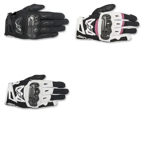 Alpinestars Stella SMX-2 Air Carbon V2 Gloves Adult XS S M L Black Pink White 1