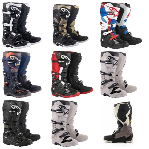 Alpinestars Tech 7 Enduro Drystar Boots Adult 7 8 9 10 11 12 13 14 Black White Red Gray Tan Blue Gold