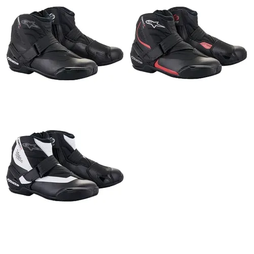 Alpinestars SMX-1R V2 Boots Adult 10.5 11.5 12 12.5 13.5 14 5 6 6.5 7.5 8 9 9.5 Black Red White 1