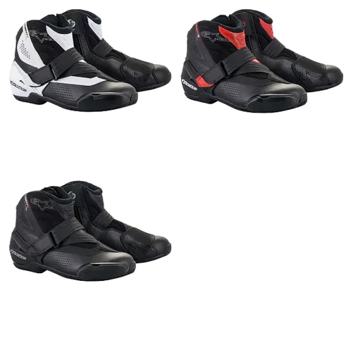 Alpinestars SMX1-R V2 Vented Boots Adult 10.5 11.5 12 12.5 13.5 14 5 6 6.5 7.5 8 9 9.5 Black White Red 1