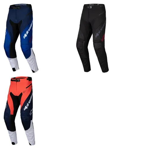 Alpinestars Adult Men Pro-Dura Pants 28 30 32 34 36 38 40 Blue White Navy Black Orange 1
