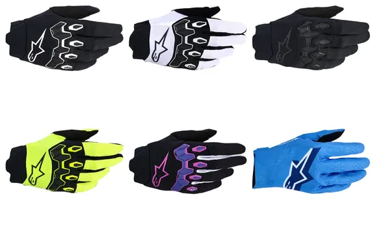 Alpinestars Full Bore V2 Gloves Adult S M L XL 2XL 3XL 4XL Black White Gray Fluorescent Yellow Purple Blue 1