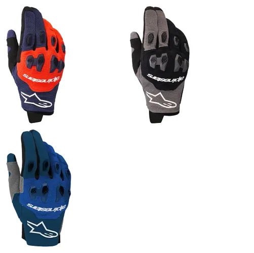 Alpinestars Pro-Dura Gloves Adult S M L XL 2XL Navy Orange White Red Black Gray Blue 1