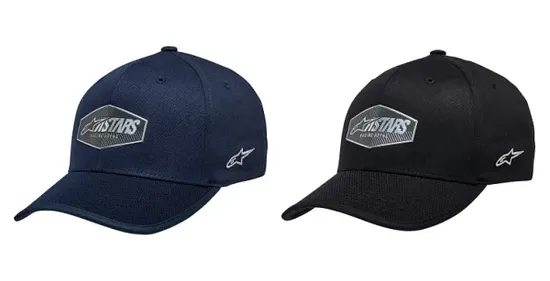 Alpinestars Adult Unisex Emblem Hat L XL Blue Black 1