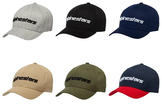 Alpinestars Adult Unisex Linear Hat L XL S M Gray Black Navy Brown Green Red