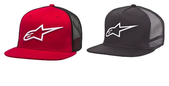 Alpinestars Adult Unisex Corporate Trucker Hat One Size Red  Black Black 1