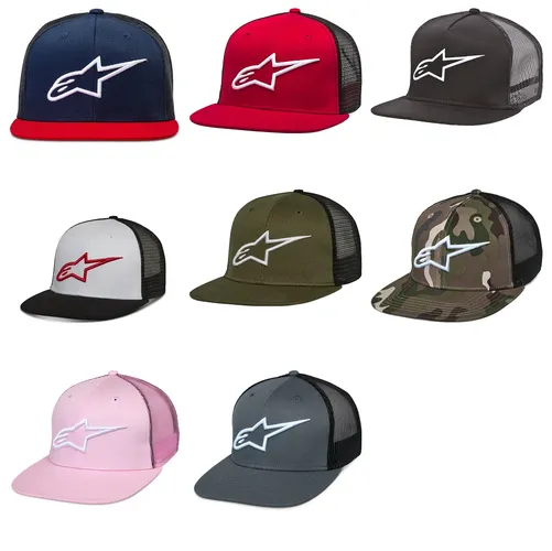 Alpinestars Adult Unisex Corp Trucker Hat One Size Navy Red Black White Green Camo Pink Grey Black