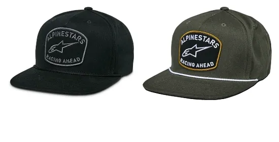 Alpinestars Adult Unisex Promptus Snapback Hat One Size Black Gray Green 1