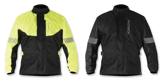 Alpinestars Adult Men Hurricane Rain Jacket S M L 3XL Black Fluorescent Yellow Gray 1