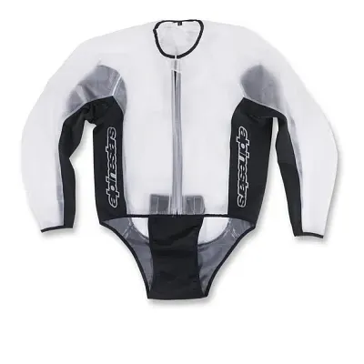 Alpinestars Adult Unisex Racing Rain Jacket S M L XL 2XL Black Clear White