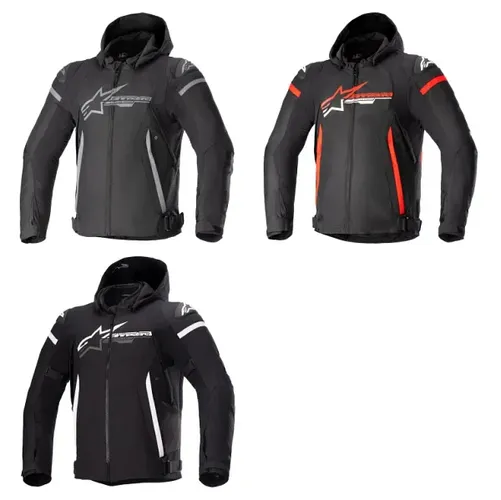 Alpinestars Adult Men Zaca Waterproof Jacket S M L XL 2XL 3XL 4XL Black Gray Red White 1