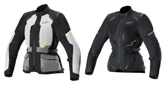 Alpinestars Adult Women Stella Andes Air Drystar Jacket S M L XL 2XL Black Gray