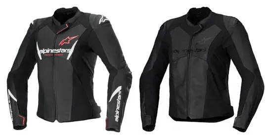 Alpinestars Adult Women Stella Faster v3 Leather Jacket 2 4 6 8 10 12 14 Black White Pink 1