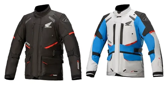 Alpinestars Adult Men Honda Andes v3 Drystar Jacket S M L XL 2XL 3XL 4XL Black Blue Gray
