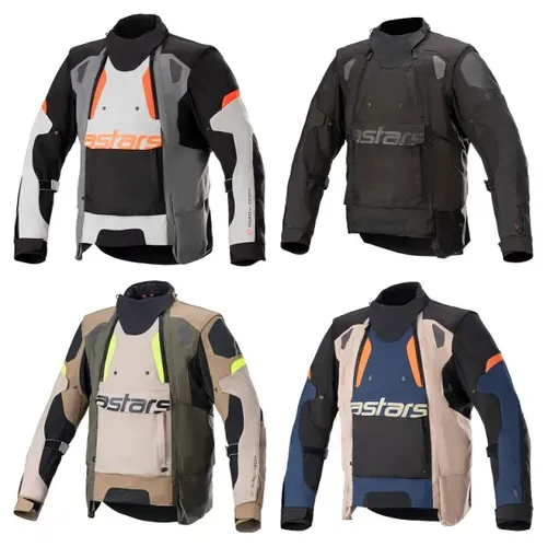 Alpinestars Adult Men Halo Drystar Jacket S M L XL 2XL 3XL 4XL Black Gray Orange Tan Fluorescent Yellow Blue 1