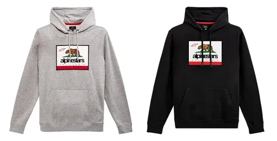 Alpinestars Adult Men Cali 2.0 Hoodie M L XL 2XL Gray Black