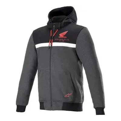 Alpinestars Adult Men Honda Chrome Street Hoodie S M L XL 2XL 4XL Gray 1