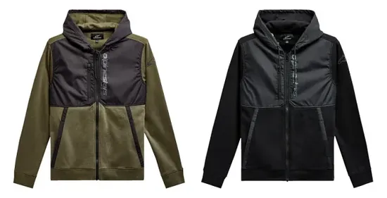 Alpinestars Adult Men Aligned Zip Hoodie M L XL 2XL Green Black 1