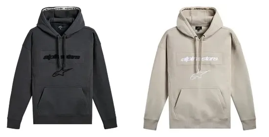 Alpinestars Adult Men Exordium Hoodie S M L XL 2XL Gray White 1