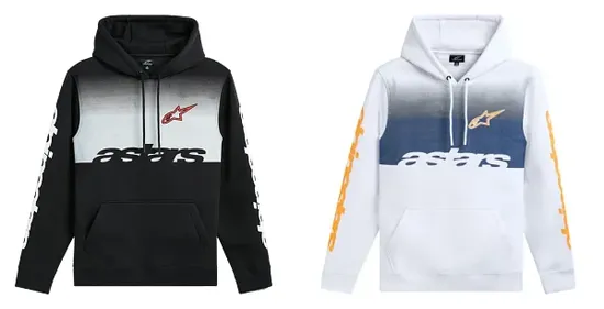 Alpinestars Adult Men Specter Pullover Hoodie M L XL 2XL Black White Blue 1