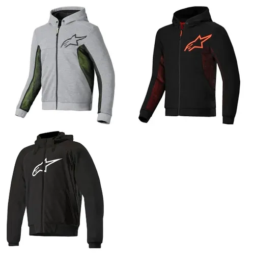 Alpinestars Adult Men Chrome Air Sport Hoodie S M L XL 2XL 4XL Gray Black Red 1