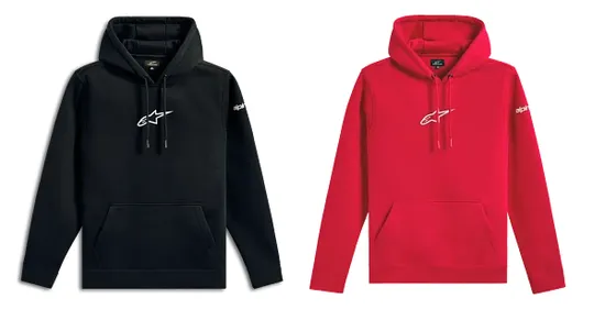 Alpinestars Adult Men Frontal Hoodie S M L XL 2XL Black Red
