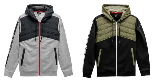 Alpinestars Adult Men Alltime Hybrid Hoodie M L XL 2XL Black Gray Green 1