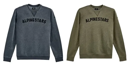 Alpinestars Adult Men Soph Crew Fleece M L XL 2XL Black Green 1