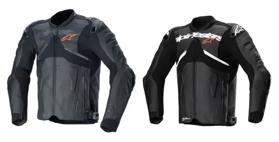 Alpinestars Adult Men Atem v5 Leather Jacket 38 40 42 44 46 48 50 Black White 1