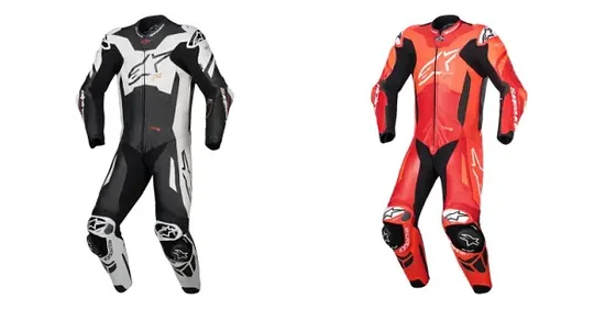 Alpinestars Adult Men GP Plus v4 Sprint 1pc Leather Suit 38 40 42 44 46 48 50 52 Black White Red 1