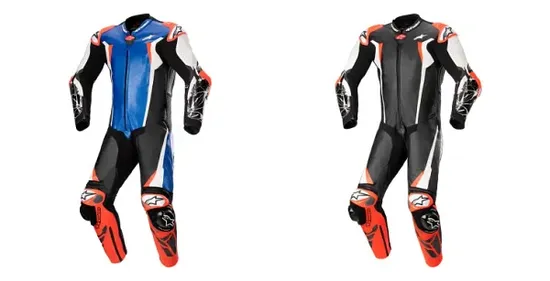 Alpinestars Adult Men Racing Absolute v2 Leather Suit 38 46 48 50 52 54 Blue Black White Red 1