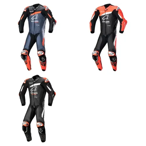 Alpinestars Adult Men GP Plus v4 Leather Suit 38 40 42 44 46 48 Blue Red Black White 1