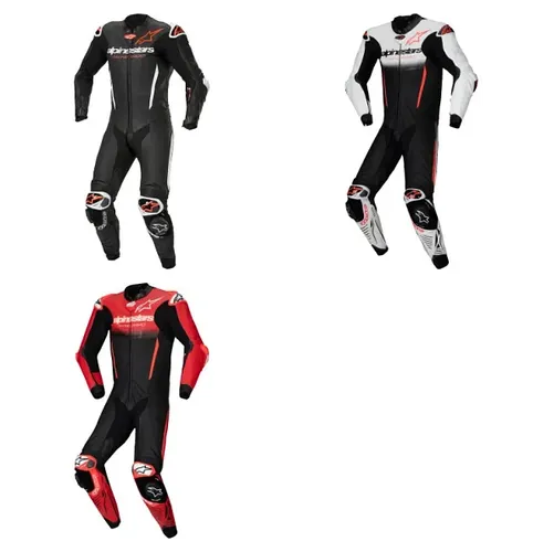Alpinestars Adult Men GP-R7 1pc Leather Suit 38 40 42 44 46 48 50 52 Black White Red 1