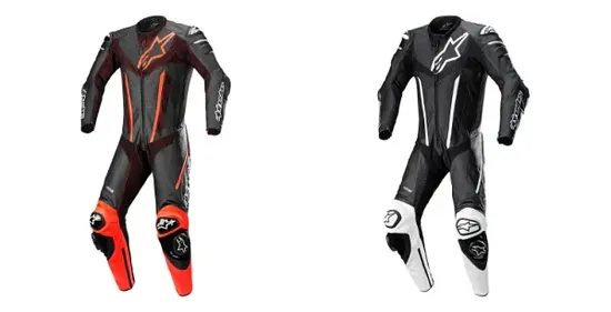 Alpinestars Adult Men Fusion 1pc Suit 36 38 40 42 44 46 48 Black White Red 1