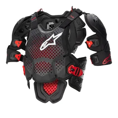Alpinestars Adult Men A-10 V2 Full Chest Protector M L XL 2XL XS S Black Red 1