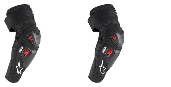 Alpinestars Adult Unisex Bionic Pro Plasma Elbow Protector S M L XL Black Red
